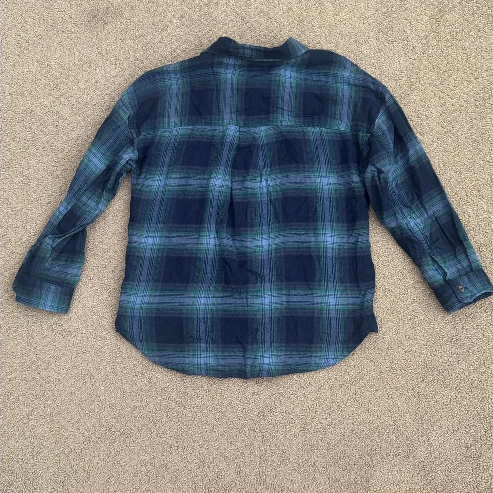 188 NWT Art Class‎ Girls Oversized Button Front Flannel - Size: XL (14)